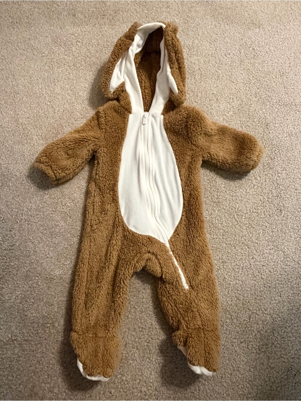 Old Navy Fleece Bunny One Piece Hoodie Size 3-6 Months NWOT